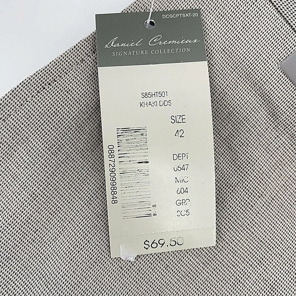 Daniel Cremieux Mens Signature Collection Dressy Khaki Shorts Size 42 9